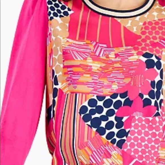 NWT Charter Club Petite Patchwork-Print Top - Picture 4 of 4